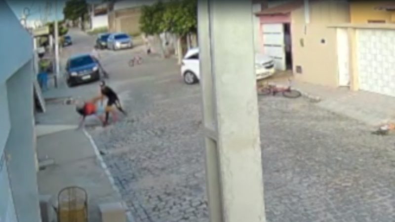 Marido agride mulher na rua, ameaça vizinhos e foge após um deles sacar arma e atirar no interior do RN