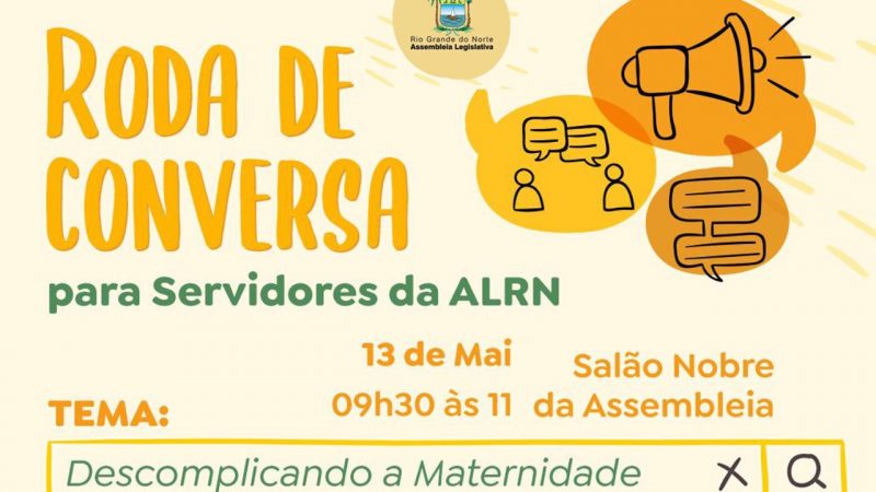 ALRN promove roda de conversa para falar de maternidade com servidores