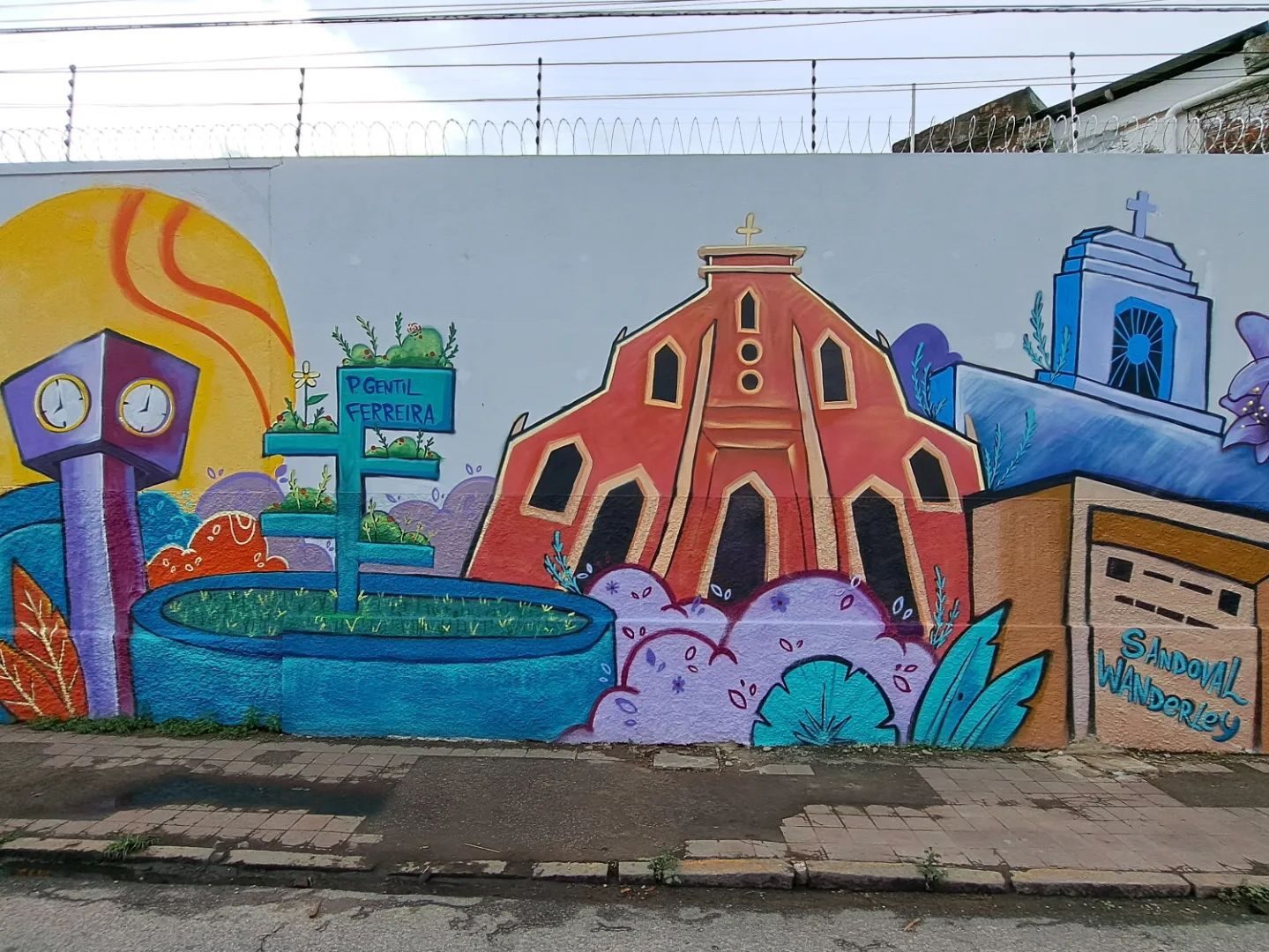 Artista homenageia o Alecrim em arte grafitada