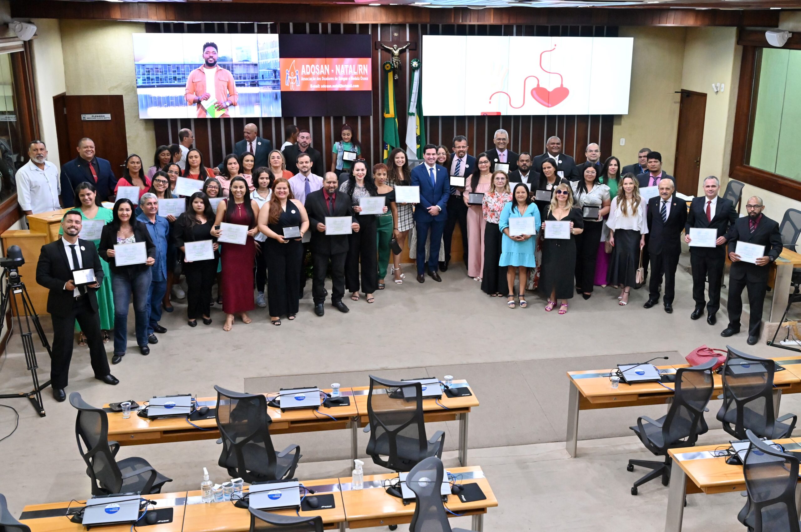 Doadores de sangue do RN são homenageados na Assembleia Legislativa