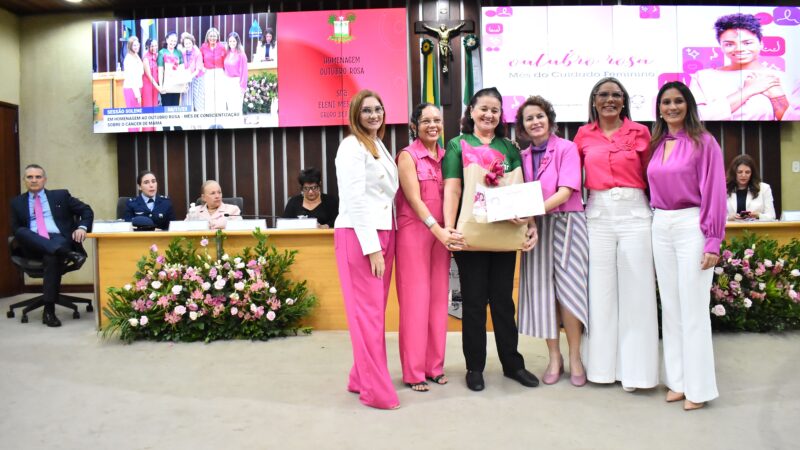 Solene no Legislativo marca encerramento da Campanha “Outubro Rosa”