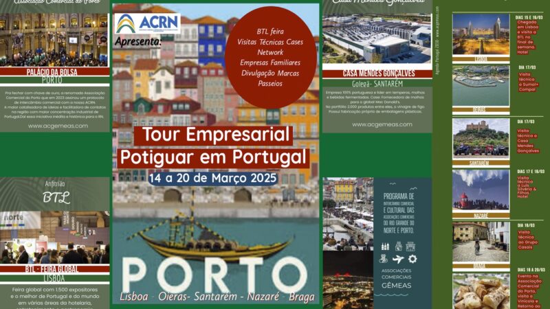 Empresários potiguares terão oportunidade de explorar mercado português em 2025