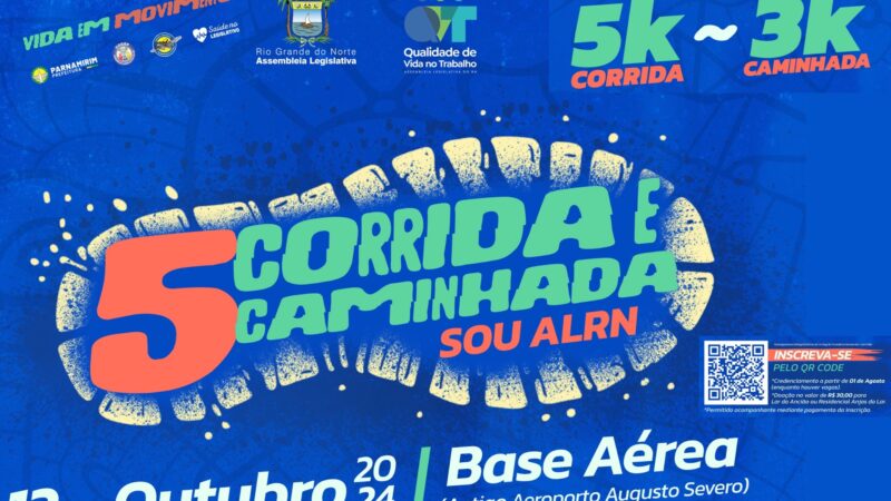 Inscrições abertas para a 5ª Corrida e Caminhada do Servidor da ALRN