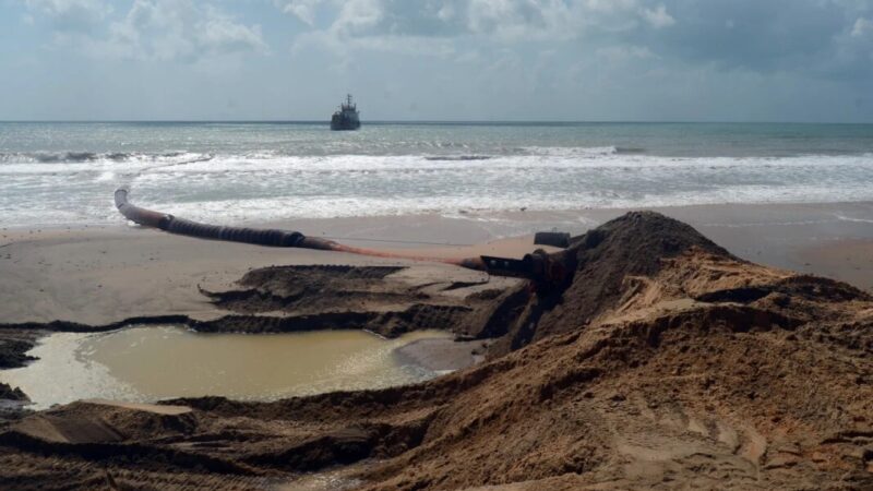 Obra da engorda é suspensa para testes e coleta de material